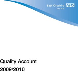 East Cheshire NHS Trust: Quality Account 2009/2010