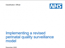 Implementing a revised perinatal quality surveillance model