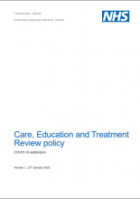 Care, Education and Treatment Review policy: COVID-19 addendum