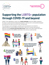 Supporting the LGBTQ+ population through COVID-19 and beyond